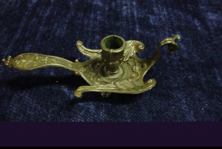 Palmatória em forma de cisne. Séc. XIX , inicio do séc. XX.